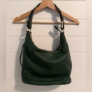 Michael Kors Green Leather Shoulder Bag